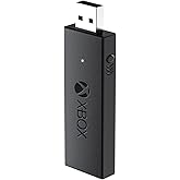 Muddlepaw Wireless Adapter for Xbox One Controller Works with PC, Laptops, Tablets, Windows 7 8 10, Compatible with Xbox One, One S, One X, Elite 1, Elite 2 Controller - Low Latency (Black)