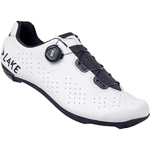 Lake Cx178 Wide Cycling Shoe White/Black, 45.0