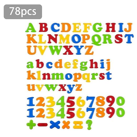 Following Números magnéticos frigorífico Adhesivos 80 uds Letras ...