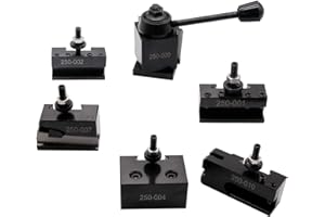 Canada - BestParts 6Pcs OXA Wedge Type Quick Change Tool Post 250-000 Set Lathe Holders for Mini Lathe 6-9" Swing Steel Mater