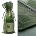 10x Green Bottle & Wine Organza Favor Gift Bags 6.5x15 inch ($0.94 each)