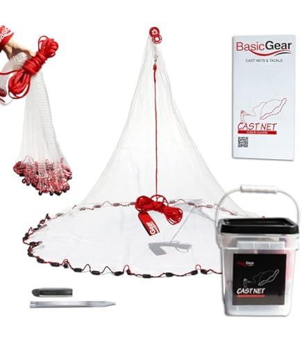 Amazon.com : Cast net 6 ft (3/8" sq mesh), Mako Series by Lee Fisher Sports, 1 lb Real Lead per ft : CBT-S6 : Sports & Outdoors Amazon.com : Cast net 6 ft (3/8" sq mesh), Mako Series by Lee Fisher Sports, 1 lb Real Lead per ft : CBT-S6 : Sports & Outdoors