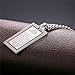 U7 Islamic Quran Inscription Square Pendant Stainless Steel Chain Muslim Jewelry Allah Necklace