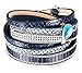 JF. Fashion Multilayer Leather Wrap Bracelet for Women Girls with Glitter Rinestones & charms
