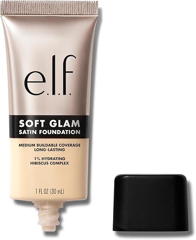 e.l.f. Soft Glam Foundation Medium Coverage Satin Finish 12 Fair Warm