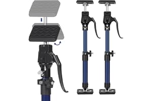 FEI-RONG FEIRONG 2PCS Cabinet Support Jack - 154LB Telescoping Pole (15-23 Inch), Drywall Install Tool w/Non-Slip Pads, Quick-Lock Third Hand