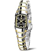 OLEVS Watches for Women Small Square Face Ladies Watches Waterproof Tungsten Steel Dainty Dress Rectangle Female Womens Wrist Watches for Small Wrists Gold/Silver/Black/Rose Gold