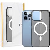Armor Signature Case Compatible for MagSafe, for iPhone 13 Series (iPhone 13 Pro Max, Crystal Grey with Grey Tape)