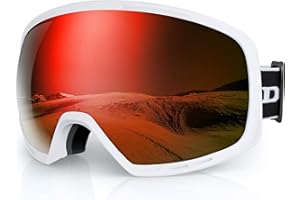 DBIO Ski Goggles-UV Protection Anti fog OTG Snow/Snowboard Goggles