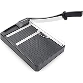 Paper Cutter,Paper Trimmer12" Cutting Length Heavy Duty Guillotine Paper Slicer with Safety Guard and Blade Lock,12 Sheets Capacity,Ideal for Offices,Homes,Printing Shops,Photo Studios