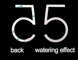 nanlyiau 5in 3D Adhesive door number house numbers