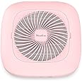 MelodySusie Nail Dust Collector with Reusable Filter, Powerful Nail Fan Vent Dust Collector Extractor Electric Dust Suction Machine for Acrylic Gel Nail Polishing, Low Noise, Nail Salon, Pink