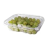 BUT-N-LOC 20 oz RPET Clear Hinged Lid Tamper