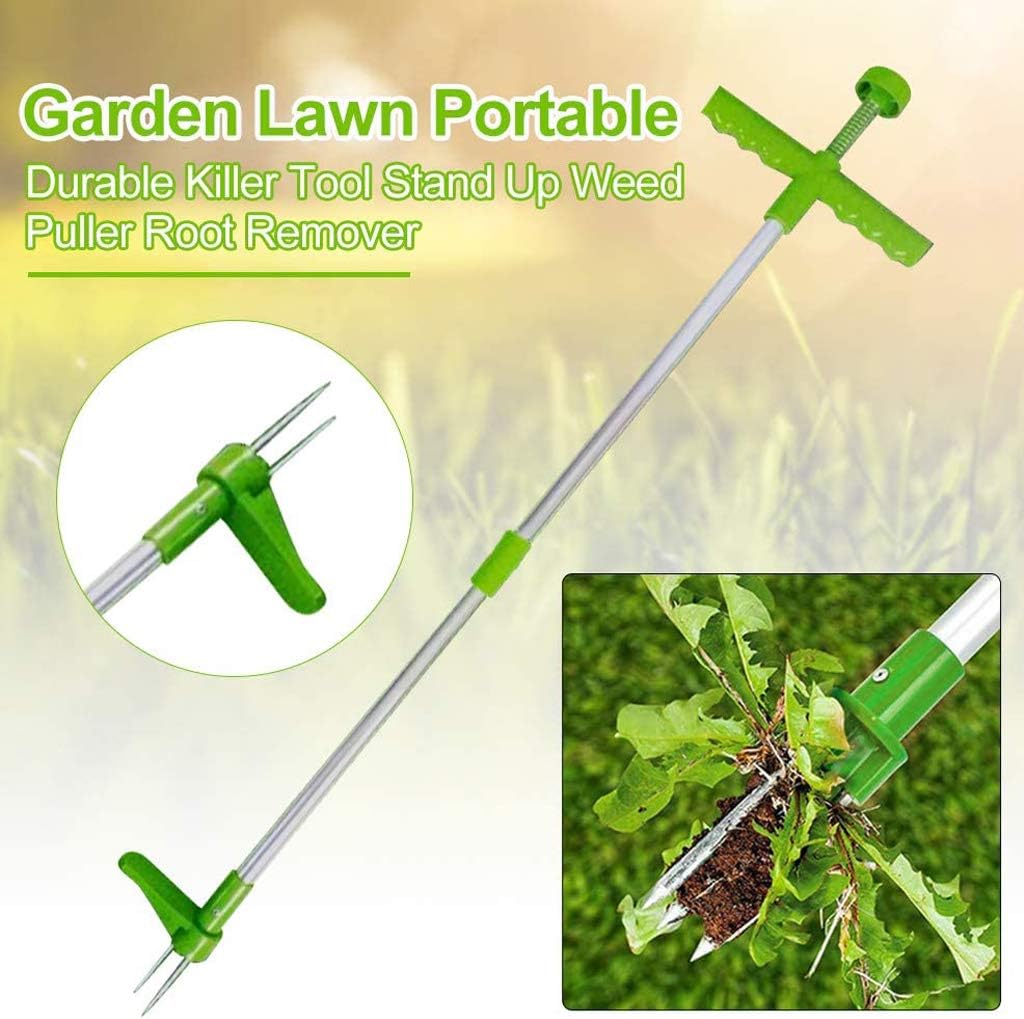 Homthia Manual Weeders, 3 Claws Stand Up Weed Puller
