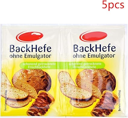Bilinli 5er Pack Trockenbackerhefe Ohne Emulgator Fermentationspulver Zum Backen Von Brot Amazon De Kuche Haushalt