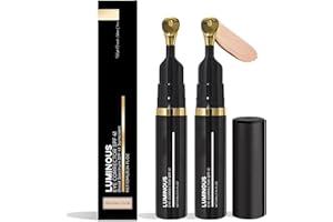 EOQIFJM Luminous Eye Corrector SPF 41, Under Eye Color Corrector for Dark Circles, Anti-Aging Tinted Eye Cream, Hydrating Eye Serum with Peach Undertone (Natural Color, 2PCS)