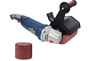 Dobetter Metal Burnishing Machine, 1300W Surface Conditioning Tool, 6 Variable Speed Stainless Steel Polisher with Auxiliary Handle and Protection Dust Hood -DBWDM13