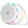 White Noise Sound Machine, Portable Sound Machine with 27 Soothing Sounds for Baby Adults Kids Sleep, 5 Timers & 8 Colors Night Light & Rechargeable Battery, Sound Therapy for Travel Office Home Gift