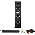 Polk Audio Monitor XT70 2-Way Floorstanding Speaker Bundle Including: Surge Protector, Cable Ties, Fiber Cloth