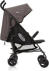 Graco TraveLite Stroller Lightweight Compact 7kg Black/Grey from Birth view 5
