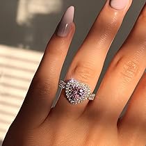 【as if calie】24FW CALIE HEART RING Amazon.com: 925 Sterling Silver Shiny Full Diamond Ring