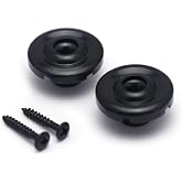Metallor Bass Guitar String Trees String Retainer Guides Bass Parts 2Pcs | Bass Guitar Parts Replacement, with Mounting Screws, Black