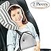 Onshine Seatbelt Adjuster Car Seatbelt Cushion Seatbelt Pad Headrest Neck Support Soft Neck Sleep Pillow for Children Comfort Seat Belt Safety Covers 2 pcs (Color1)