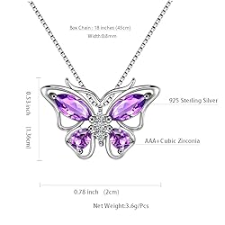 Aurora Tears 925 Sterling Silver Butterfly