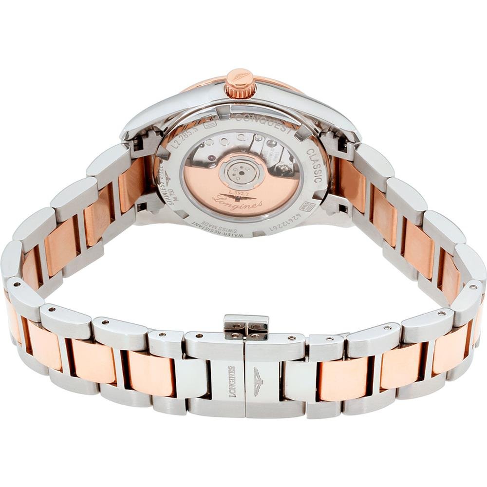 Longines Conquest Mother of Pearl Dial Stainless Steel Ladies Watch  L22855887- Buy Online in Guernsey at guernsey.desertcart.com. ProductId :  13300029.