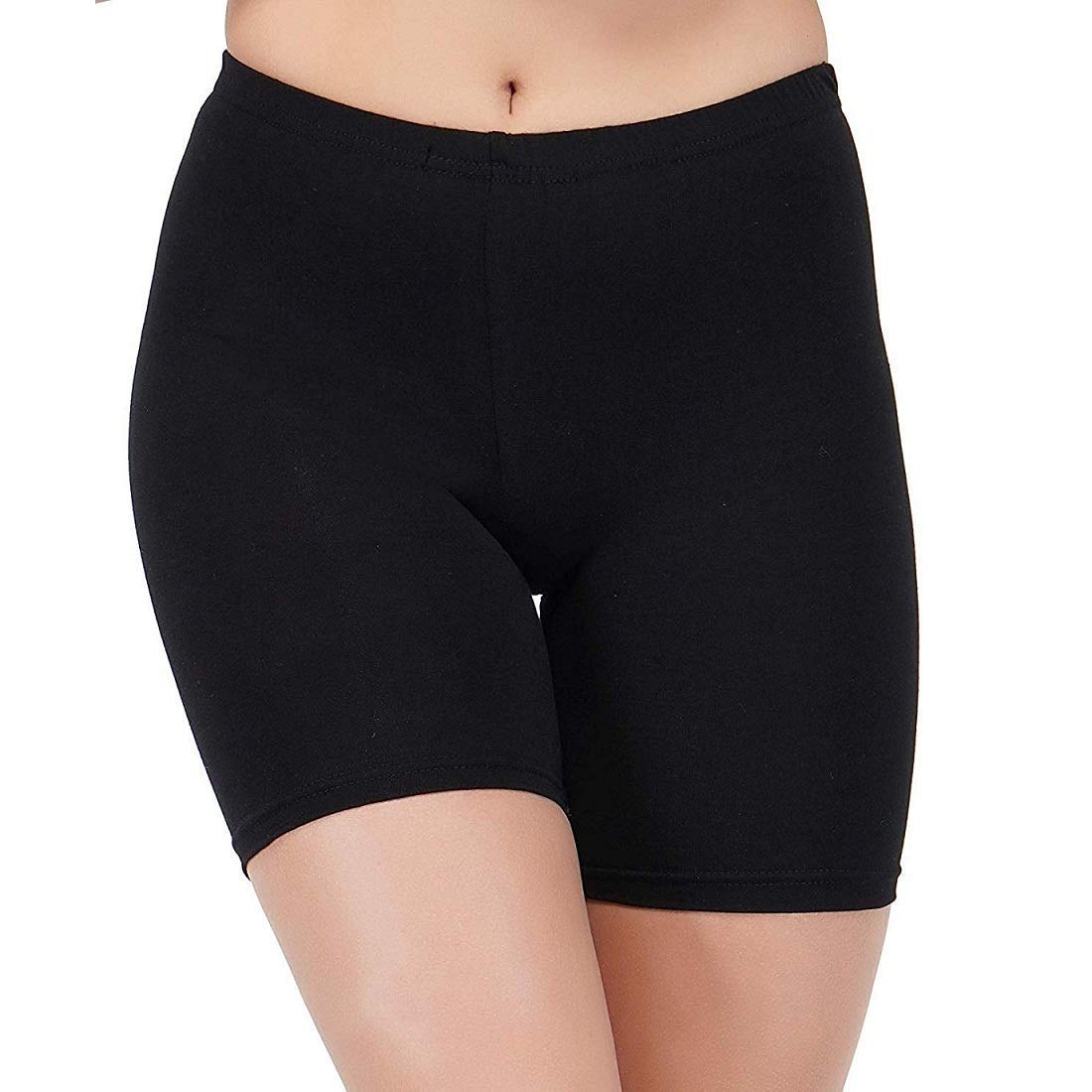 Buy Women Regular Shorts (Shorts_01_Black_Medium) at Amazon.in