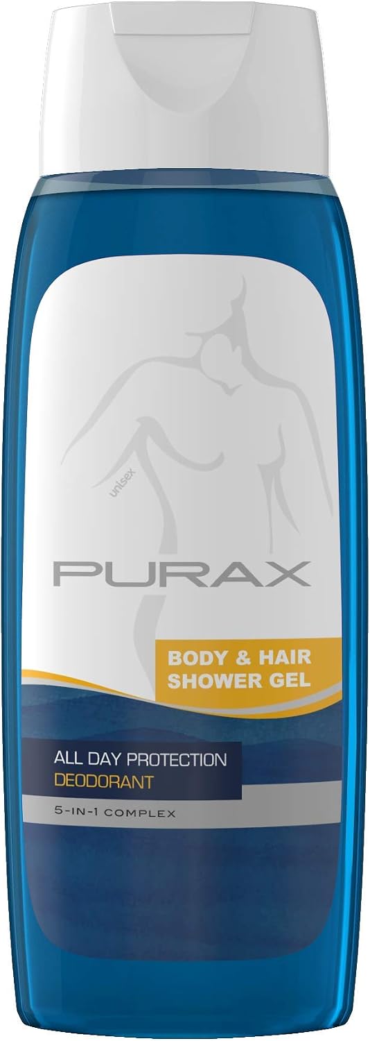 PURAX Deodorant Shower Gel 200ml, blue, 200 ml (Pack of 1)