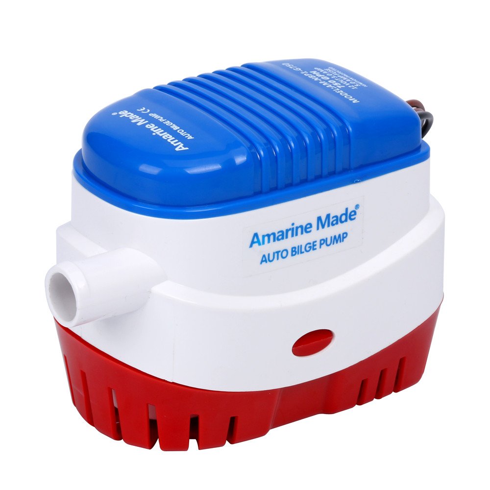 Amarine Made Automatic Submersible Boat Bilge Water Pump 12v 750gph Auto with Float Switch-new (White)