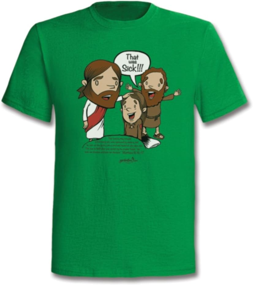 Fish Shticks That Was Sick Funny Adult Christian T-Shirt (2X-Large)