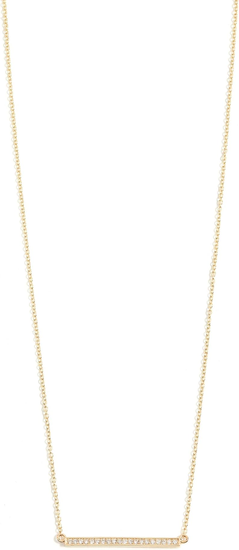 Women's 18k Gold Diamond Stick Necklace