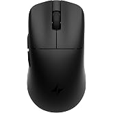 ATK Blazing Sky F1 V3 Ultimate+ Wireless Gaming Mouse - Black | 37g Lightweight, PAW3955 Master Sensor, Up to 50000 DPI, 8K Polling Rate, 300 Hr Battery Life, Dual-Mode 2.4G/Wired