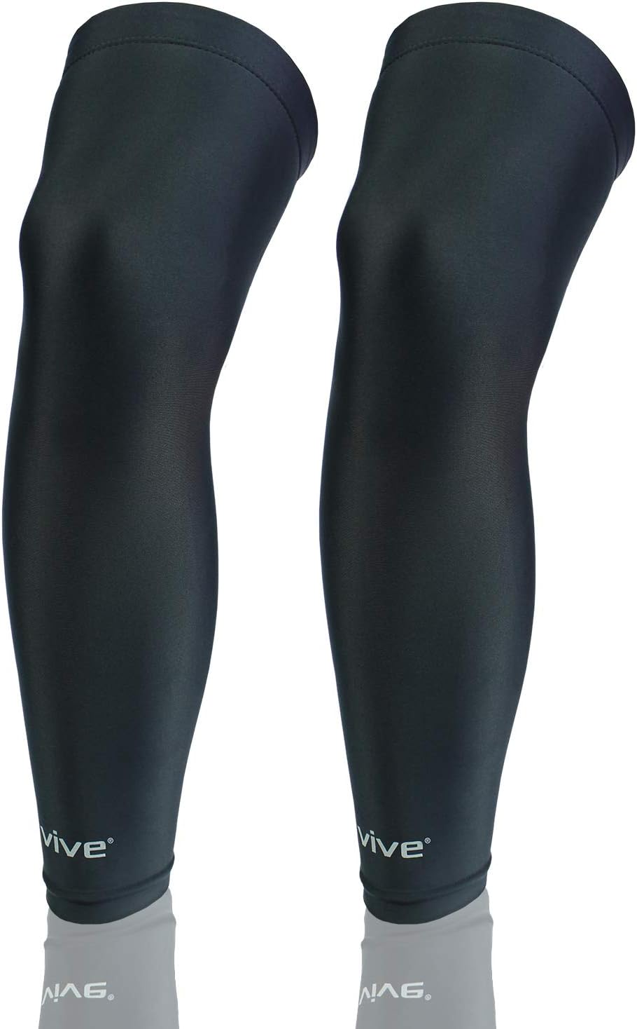 Vive Leg Sleeves (Pair) - Compression Knee, Calf and Thigh Support for Running, Basketball, Crossfit, Weight Lifting, and Sports - Knee Wrap Improves Circulation, Helps Arthritis : Sports & Outdoors