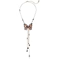 Betsey Johnson Gold Butterfly Y-Shaped Necklace