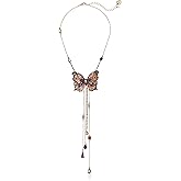 Betsey Johnson Gold Butterfly Y-Shaped Necklace