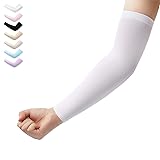 Arm Sleeves 1 Pair Cooling UV Protection, Compression Sleeves to Cover Arms Wome
