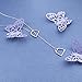 YFN Sterling Silver Double Horse Strirrup Lariat Necklace Gift For Women