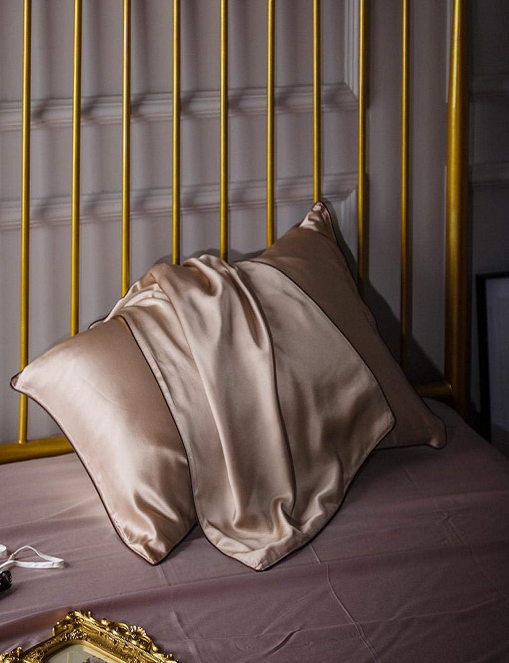 Barlingrock 1pc Natural Soft Mulberry Pure Silk Pillowcase Covers Silk Pillowcases Anti-Ageing Beauty Perfect for Hair and Skin