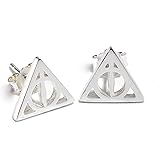 Official Sterling Silver Harry Potter Deathly Hallows Stud Earrings- SE0054