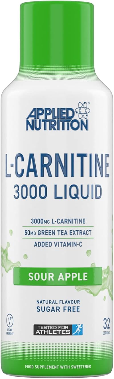 Applied Nutrition L Carnitine 3000 Liquid Sour Apple 480ml 32 Servings