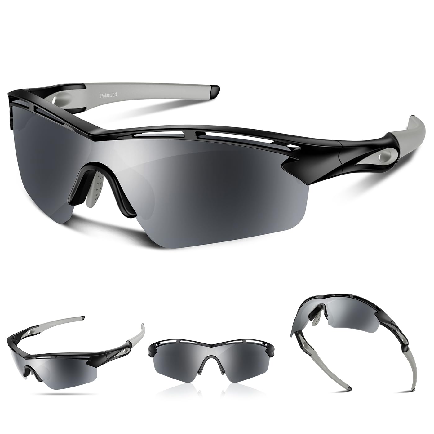 Polarized Sports Sunglasses for Men Women Youth