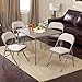 Meco Sudden Comfort Deluxe Double Padded Chair and Back - 5 Piece Card Table Set -