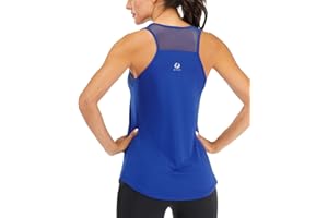 Workout Tank Tops for Women Breathable Mesh Racerback Tank Tops Muscle Tank Backless Running Tank Tops