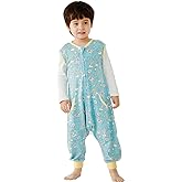 HOMEAL Baby Sleep Sack,Summer Toddler Sleep Sacks 3t-5t Sleep Sack Toddler,Toddler Sleeping Sack with Legs,Sleeveless Sleep Sack for Early Walkers