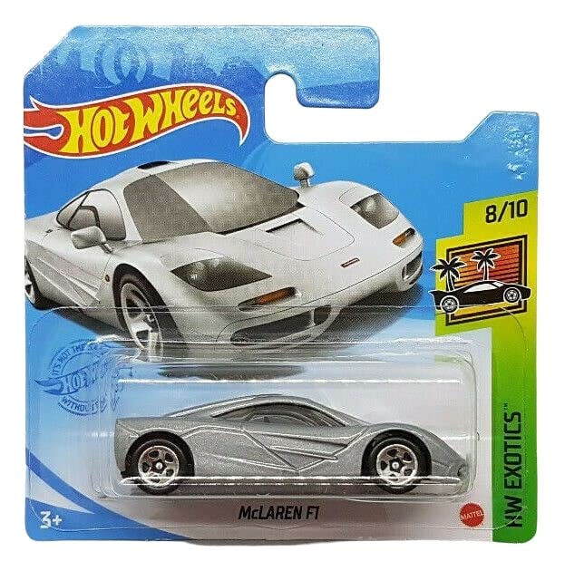 Hot Wheels - McLaren F1 - HW Exotics 8/10 - GRX57 - Short Card - Grey - Mattel 2021