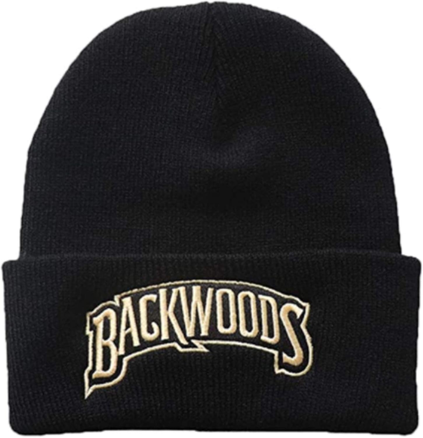 Backwoods Beanie Hat Unisex Novelty Embroidered Winter Warm Knitted