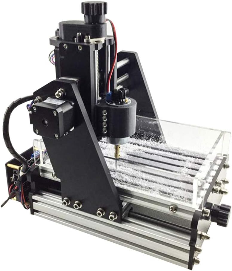 Mini CNC Milling Machine,3-Axis DIY PCB Wood with Dust Tank Light Engraving Machine,Standard